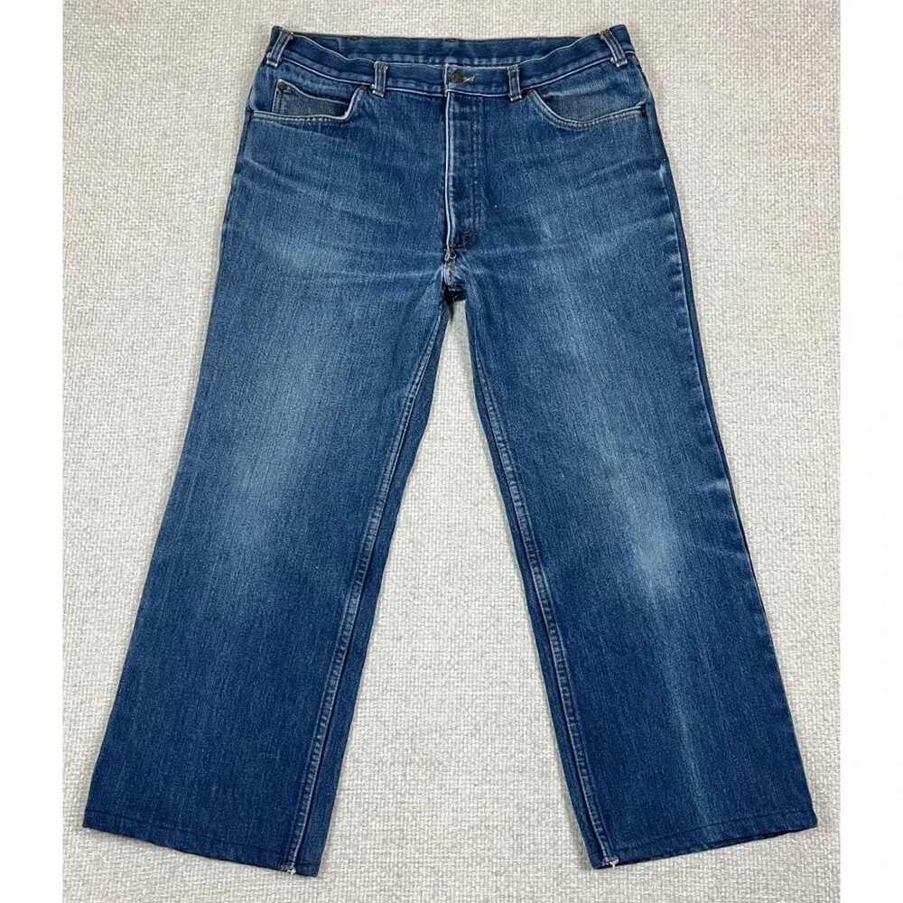 Vintage Levis Orange Tab Fleece Lined Jeans 36x26 Blue 80's 39103 2517